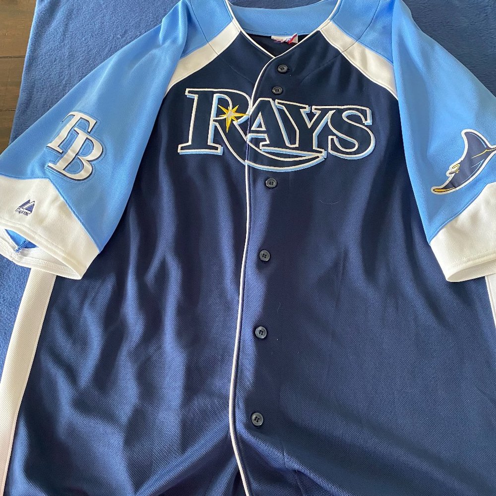 Tampa Rays Majestic Longoria Custom Jersey